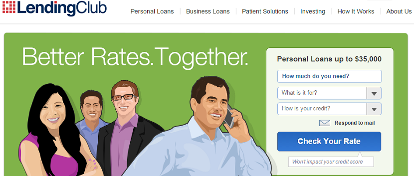 image du site lending club