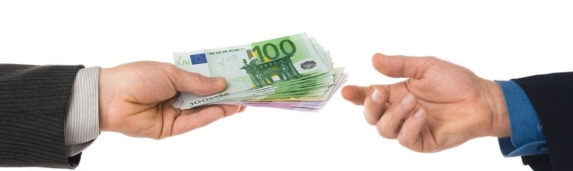 Echanges d'argent entre professionnels 