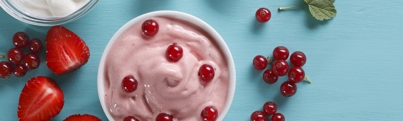 frozen yogurt à la fraise 