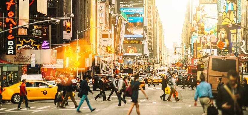 Paysage de New-York en plein été