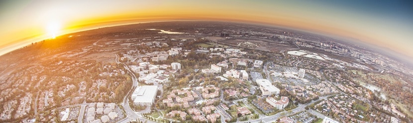 Vue de biens immobiliers d'en haut 