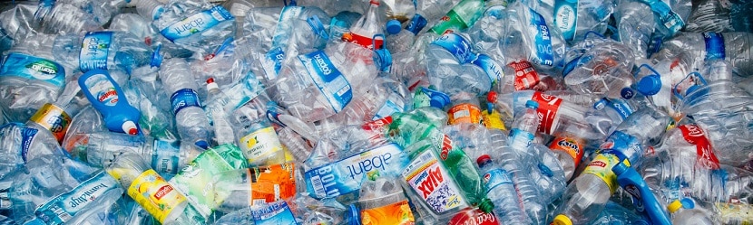 Déchets de bouteilles 