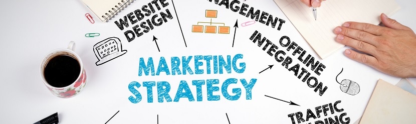 Concept de la stratégie marketing 