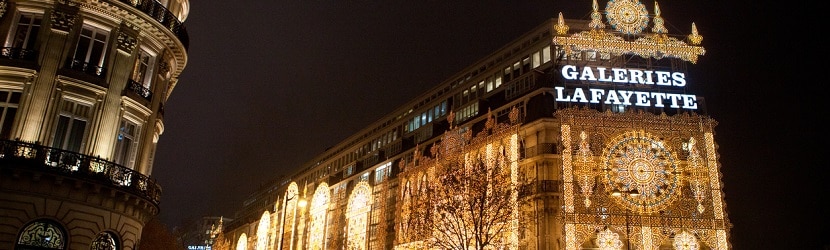 Facade des galeries Lafayette 