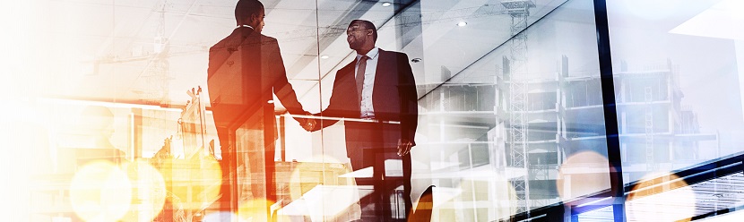 Des homems d'affaires africains 