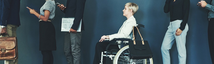  femme handicapée en liste pour un travail