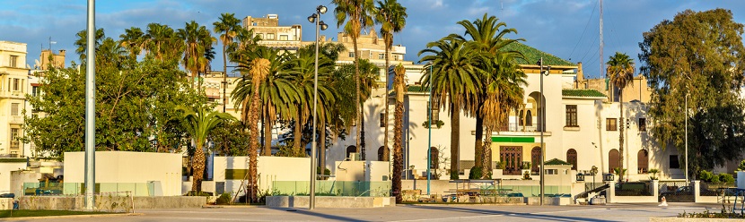 La place de Mohammed V à Casablanca 