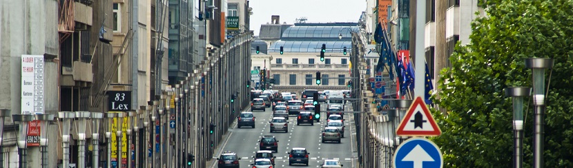 circulation sur route belge 