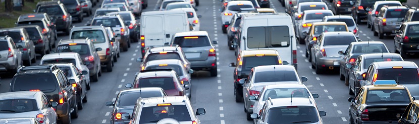 embouteillage de voitures