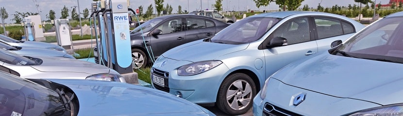 parking de voitures électriques