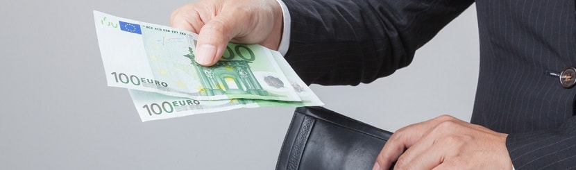 billets euros d'un professionnel