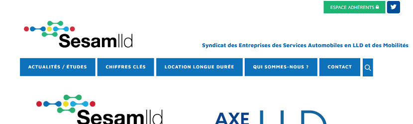 capture ecran du site Sesam lld