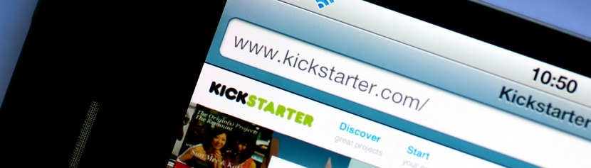 capture ecran du site Kickstarter