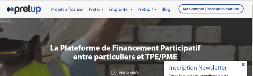 Capture du site PretUp