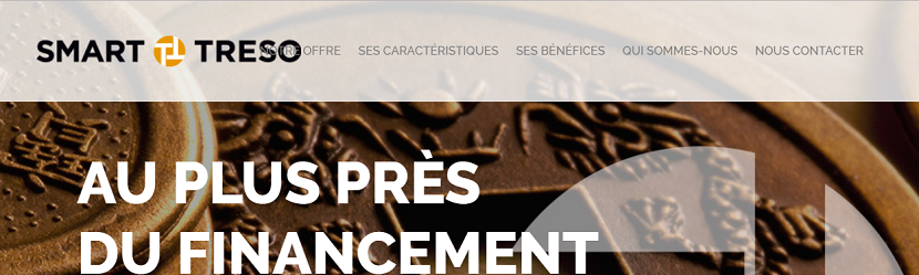 Capture du site SMART TRESO 