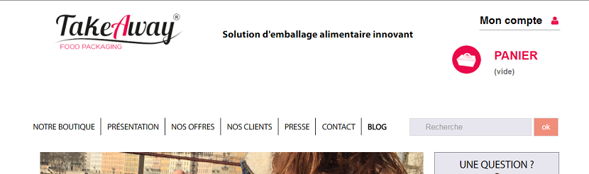 Capture du site TakeAway 