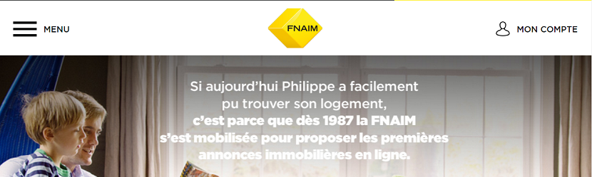 Capture du site FNAIM  