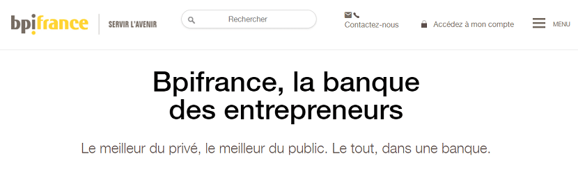 capture du site BPI Fance 