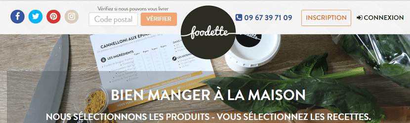 Capture du site Foodette 