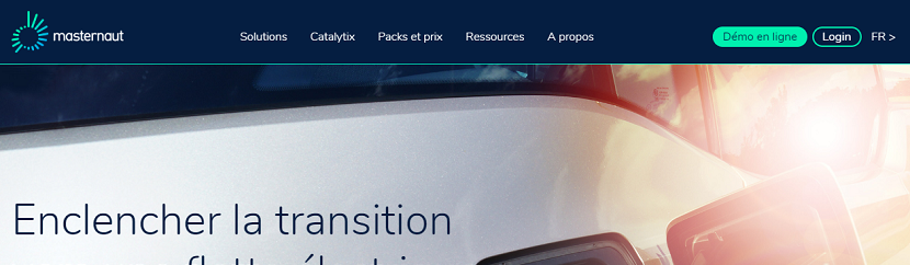 capture ecran du site Masternaut