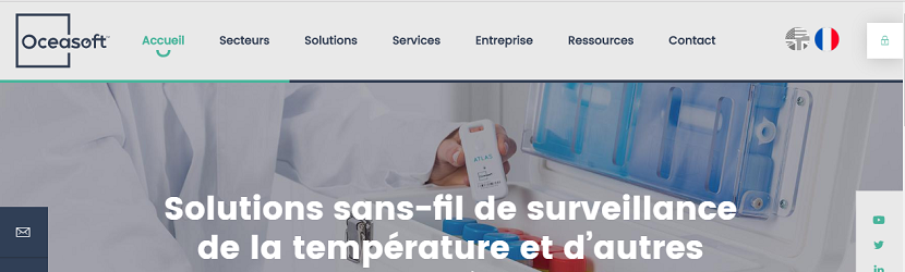 capture ecran du site Oceasoft 