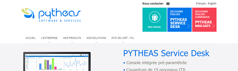 capture ecran du site Pytheas