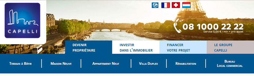 Capture du site Capelli 