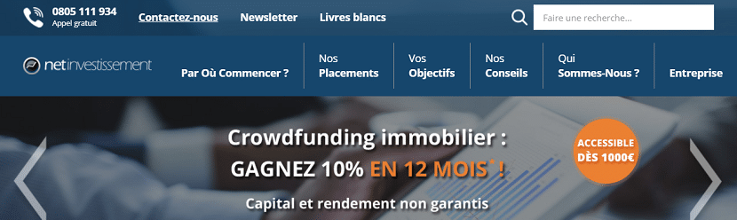 capture du site Netinvestissement 