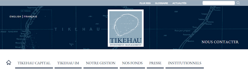 capture ecran du site Tikehau Capital